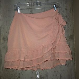 Tobi wrap ruffle skirt